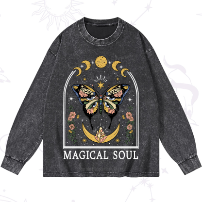 Purplehecate Magical Soul Washed Long Sleeve Shirt
