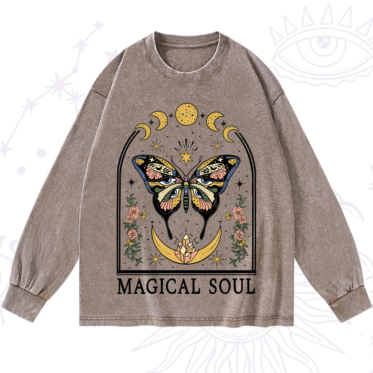 Purplehecate Magical Soul Washed Long Sleeve Shirt