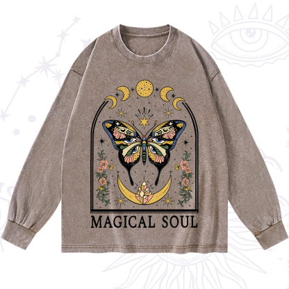 Purplehecate Magical Soul Washed Long Sleeve Shirt