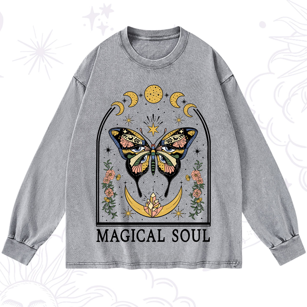 Purplehecate Magical Soul Washed Long Sleeve Shirt