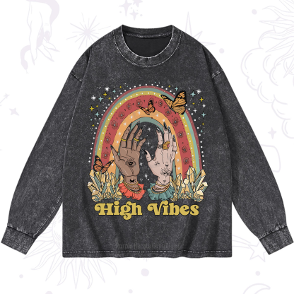 Purplehecate High Vibes Washed Long Sleeve Shirt