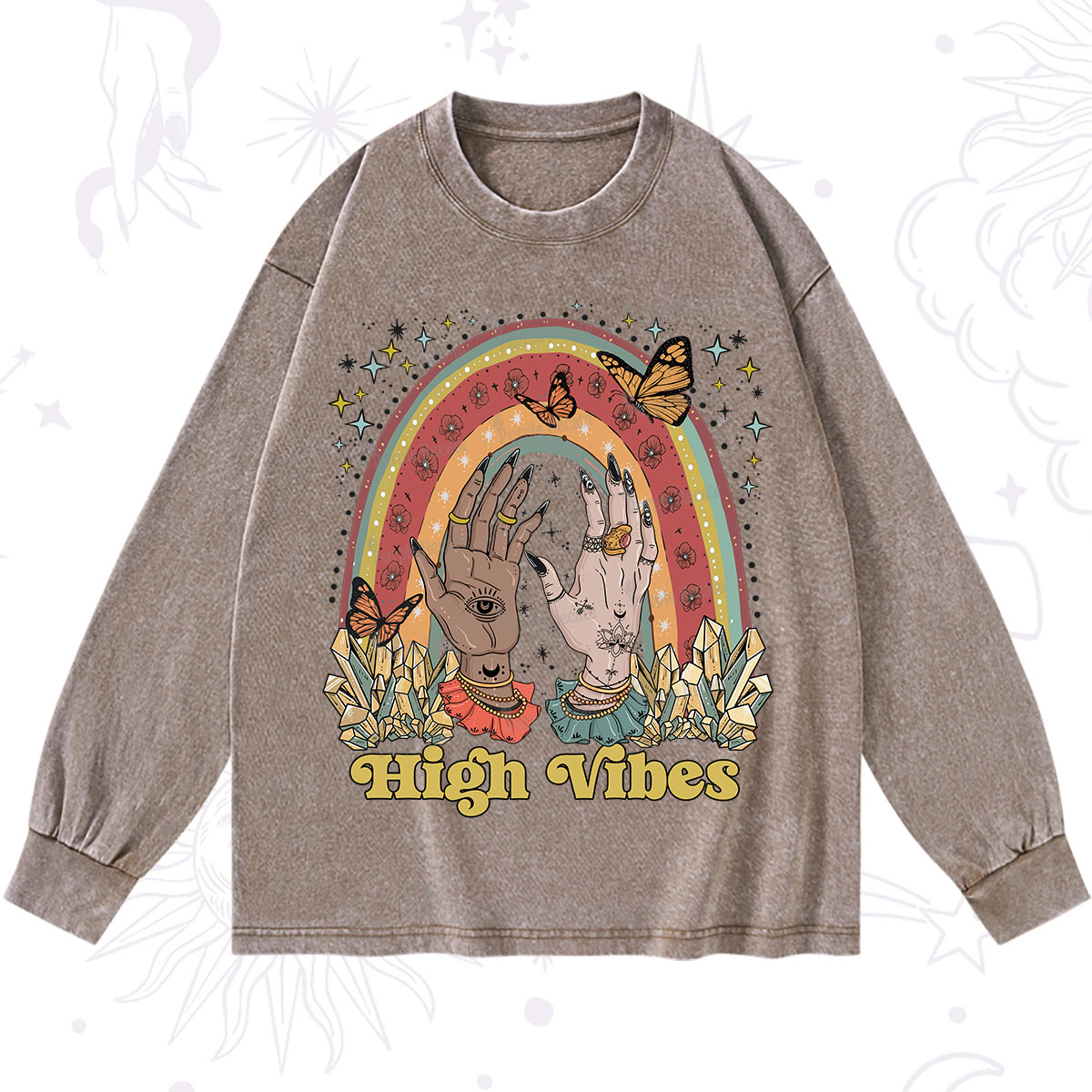 Purplehecate High Vibes Washed Long Sleeve Shirt