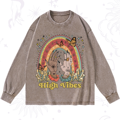 Purplehecate High Vibes Washed Long Sleeve Shirt