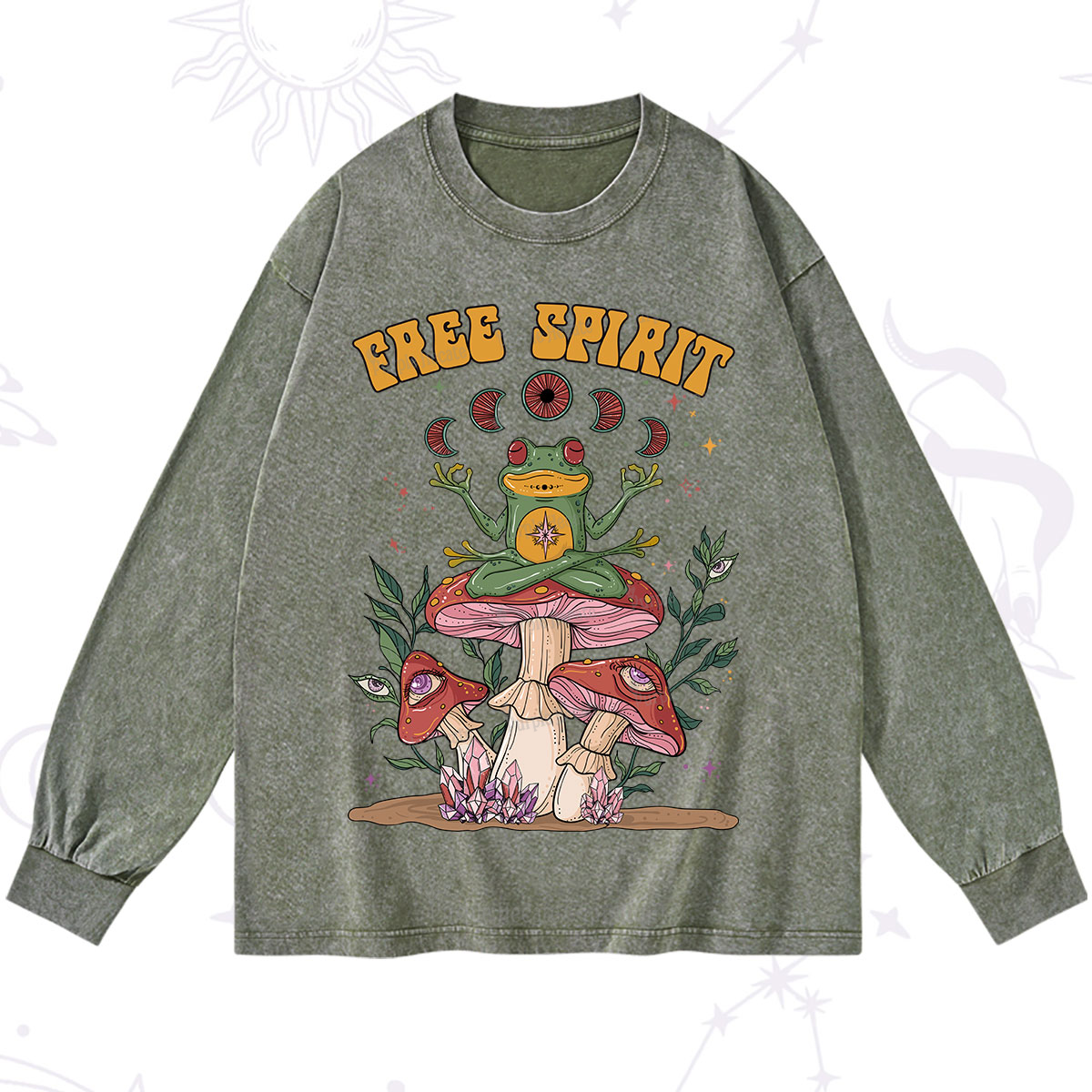 Purplehecate Free Spirit Washed Long Sleeve Shirt