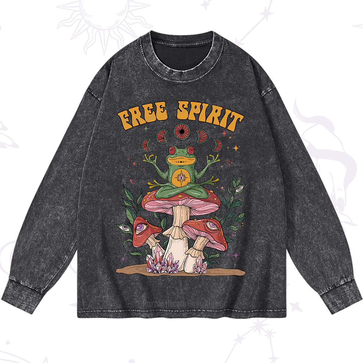 Purplehecate Free Spirit Washed Long Sleeve Shirt