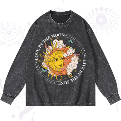 Purplehecate Live By The Sun Love By The Moon Washed Long Sleeve Shirt