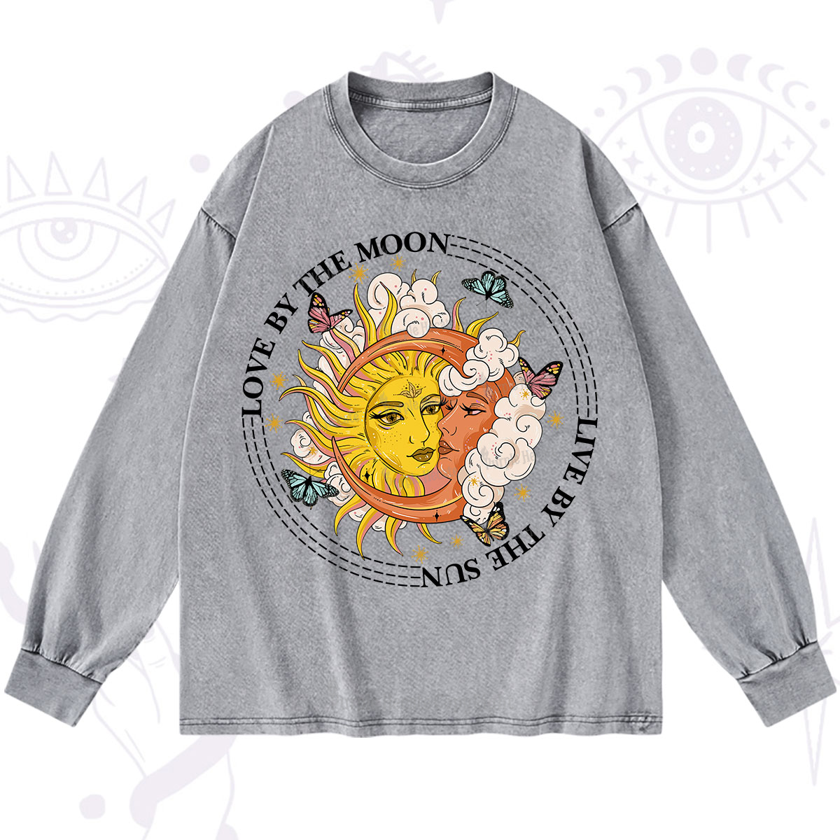 Purplehecate Live By The Sun Love By The Moon Washed Long Sleeve Shirt