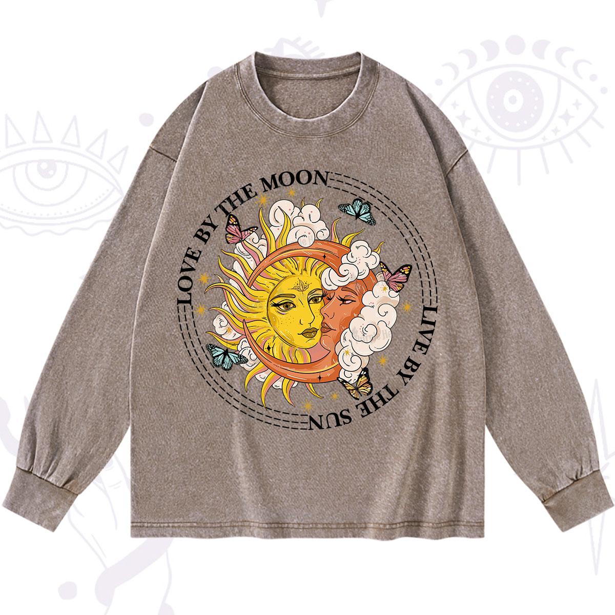 Purplehecate Live By The Sun Love By The Moon Washed Long Sleeve Shirt