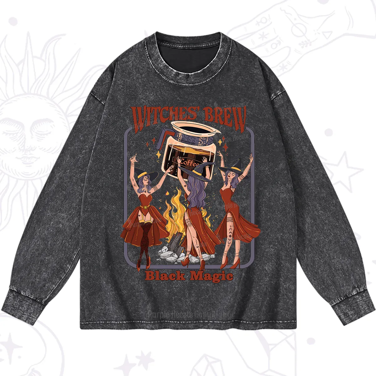 Purplehecate Witches' Brew Washed Long Sleeve Shirt