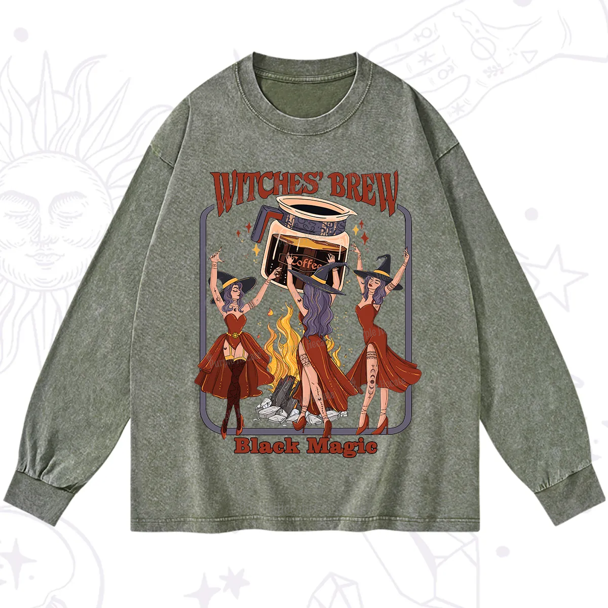 Purplehecate Witches' Brew Washed Long Sleeve Shirt