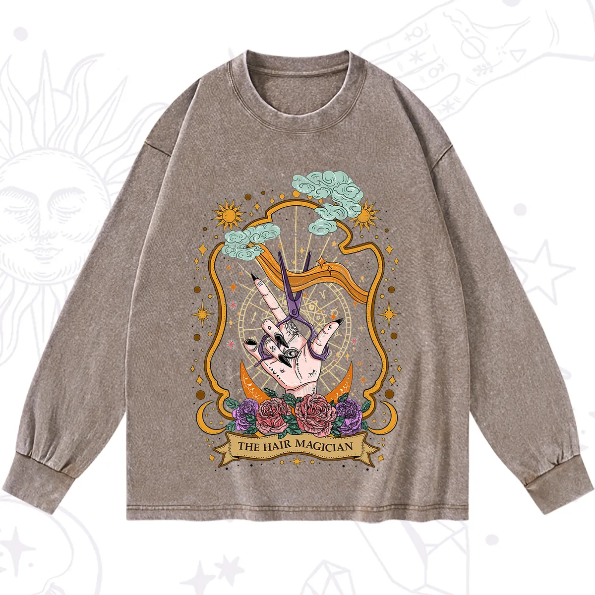 Purplehecate The Hair Magician Washed Long Sleeve Shirt