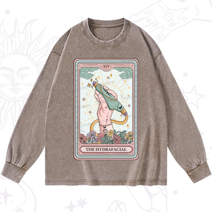 Purplehecate The Hydrafacial Tarot Washed Long Sleeve Shirt