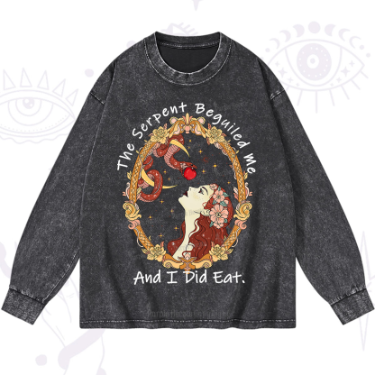Purplehecate The Serpent Beguiled Me, And I Did Eat Washed Long Sleeve Shirt