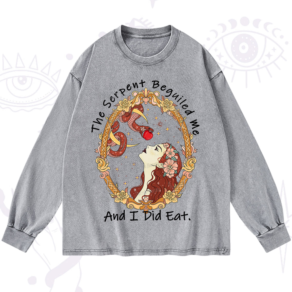 Purplehecate The Serpent Beguiled Me, And I Did Eat Washed Long Sleeve Shirt