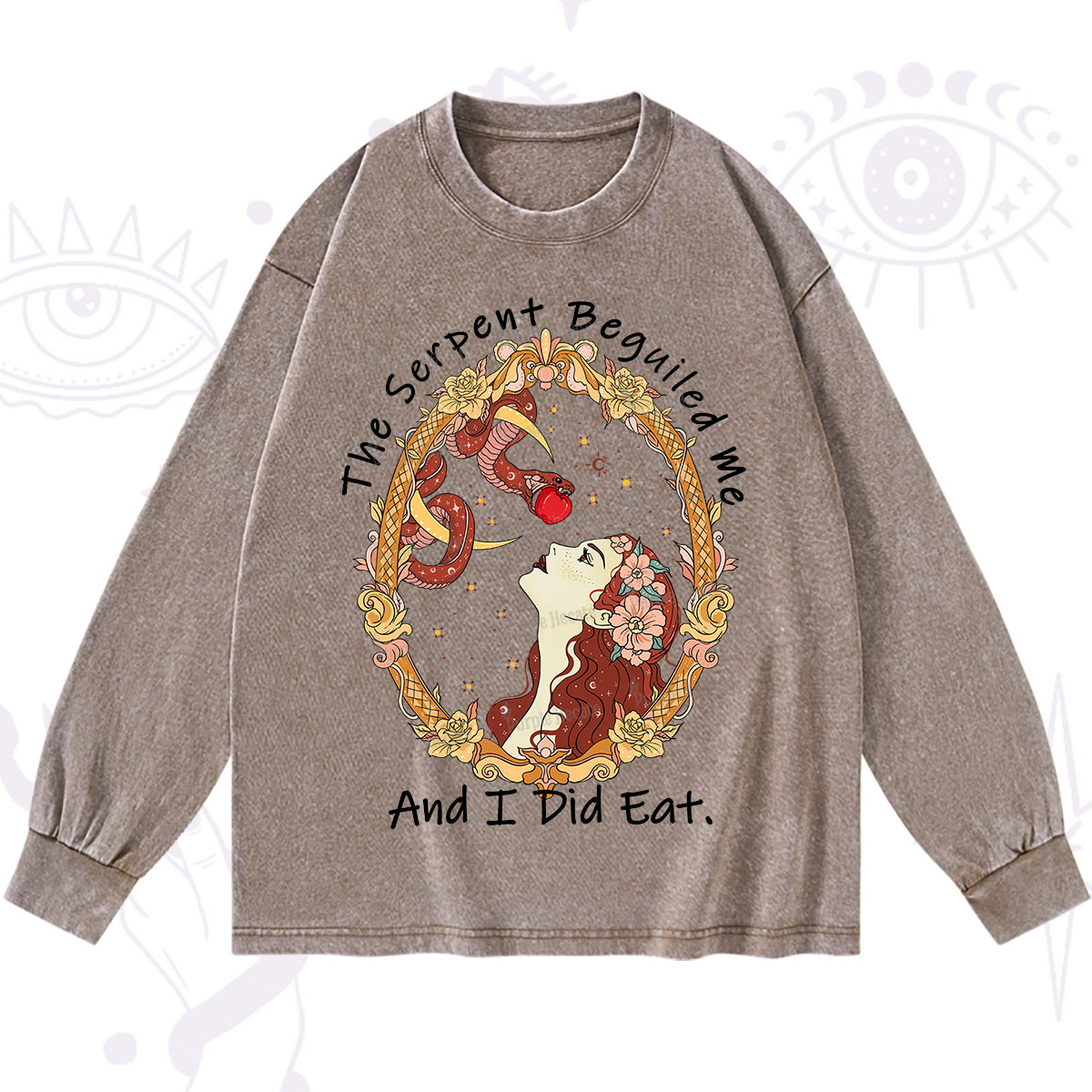 Purplehecate The Serpent Beguiled Me, And I Did Eat Washed Long Sleeve Shirt