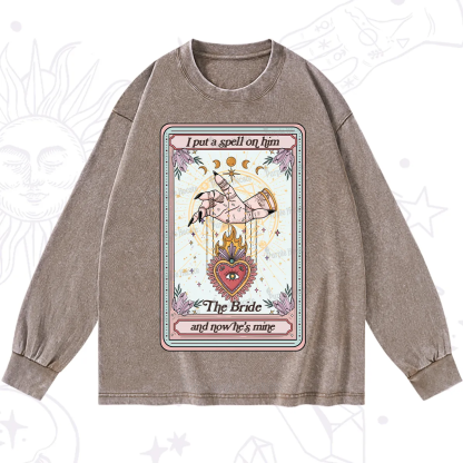 Purplehecate I Put A Spell On Him And Now He's Mine Washed Long Sleeve Shirt