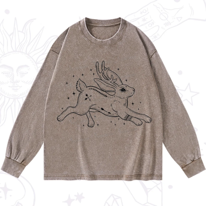 Purplehecate Starwitch Familiar Washed Long Sleeve Shirt