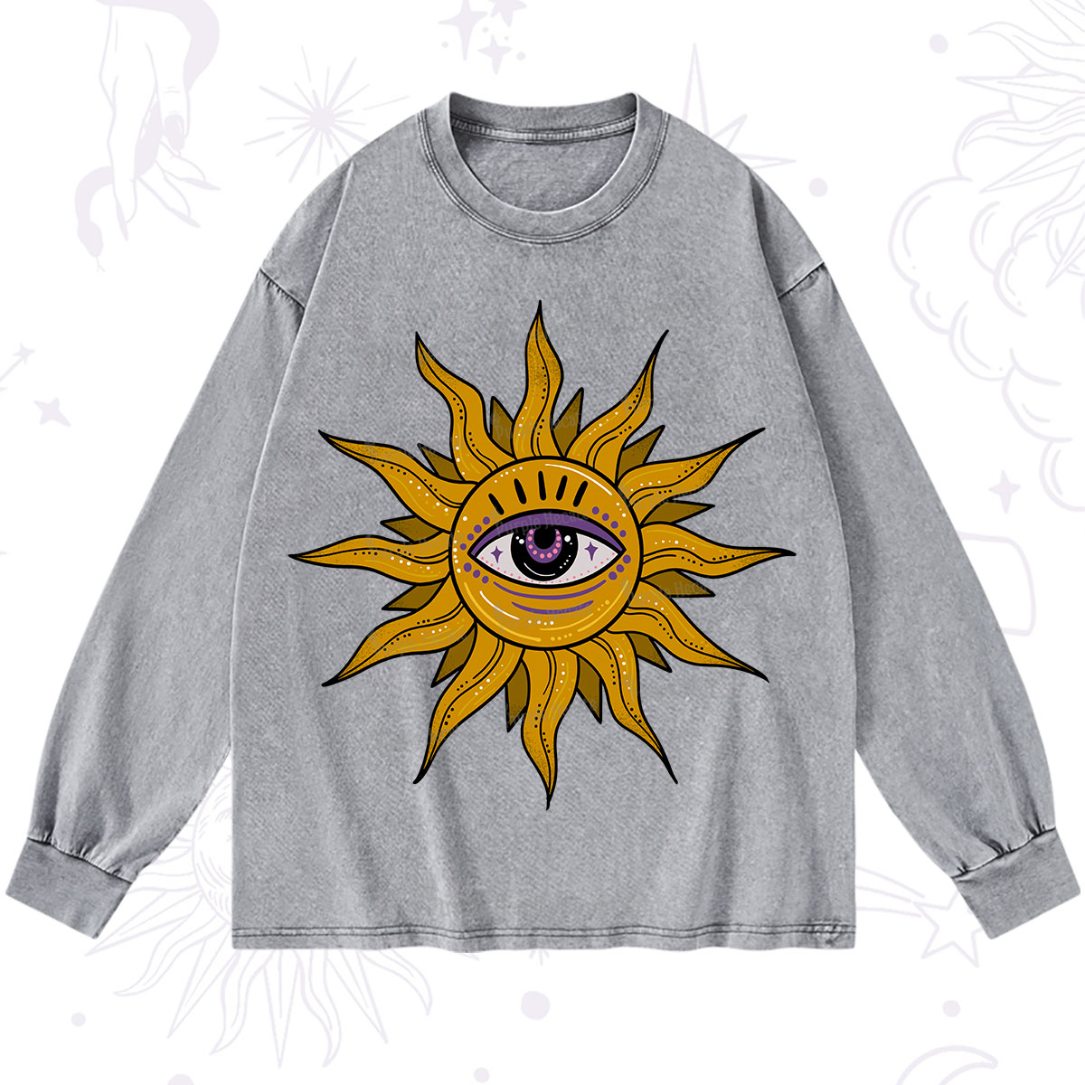 Purplehecate Eye of the Sun Washed Long Sleeve Shirt