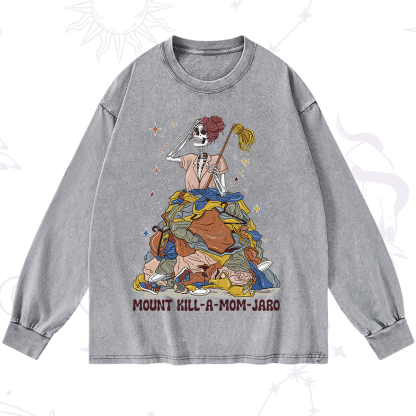 Purplehecate Mount Mom's Chaos Washed Long Sleeve Shirt