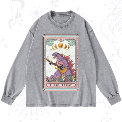 Purplehecate The Guitarist Tarot Washed Long Sleeve Shirt