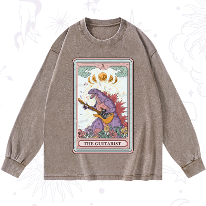 Purplehecate The Guitarist Tarot Washed Long Sleeve Shirt
