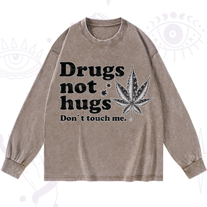 Purplehecate Don't Touch Me Washed Long Sleeve Shirt