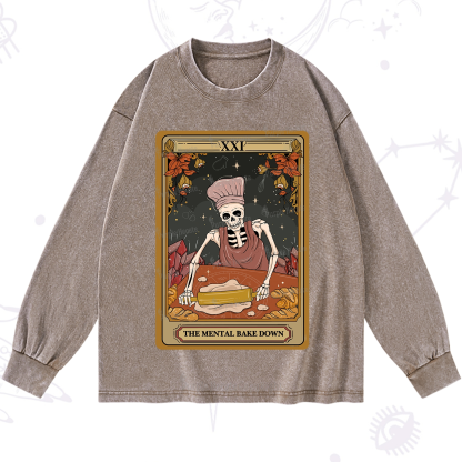 Purplehecate The Mental Bake Down Tarot Washed Long Sleeve Shirt