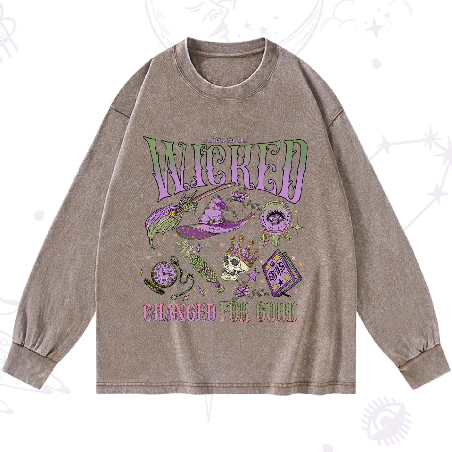 Purplehecate Wicked Changed For Good Washed Long Sleeve Shirt