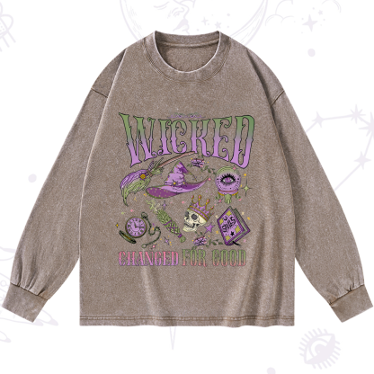 Purplehecate Wicked Changed For Good Washed Long Sleeve Shirt