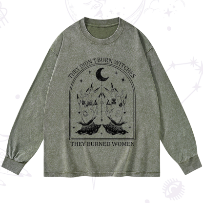Purplehecate They Didn't Burn Witches Washed Long Sleeve Shirt