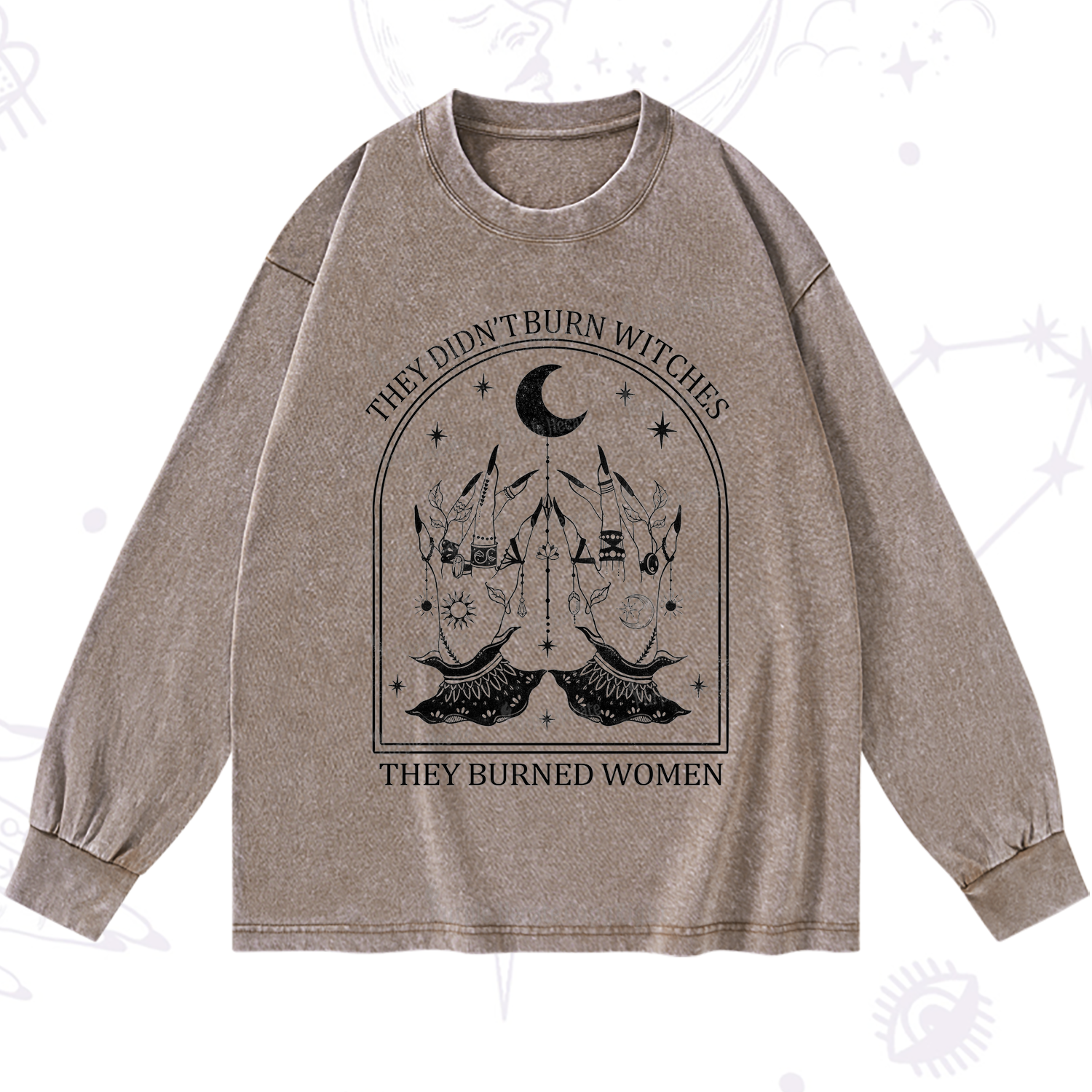 Purplehecate They Didn't Burn Witches Washed Long Sleeve Shirt