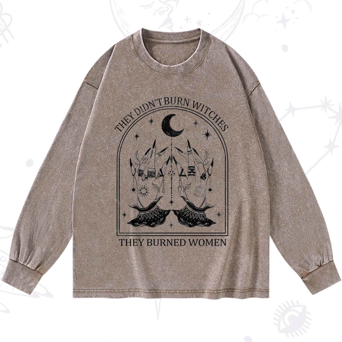 Purplehecate They Didn't Burn Witches Washed Long Sleeve Shirt