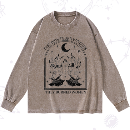 Purplehecate They Didn't Burn Witches Washed Long Sleeve Shirt