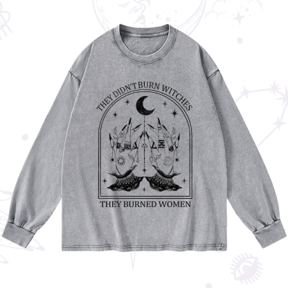 Purplehecate They Didn't Burn Witches Washed Long Sleeve Shirt
