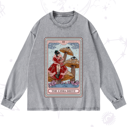 Purplehecate The Lydia Deetz Tarot Washed Long Sleeve Shirt