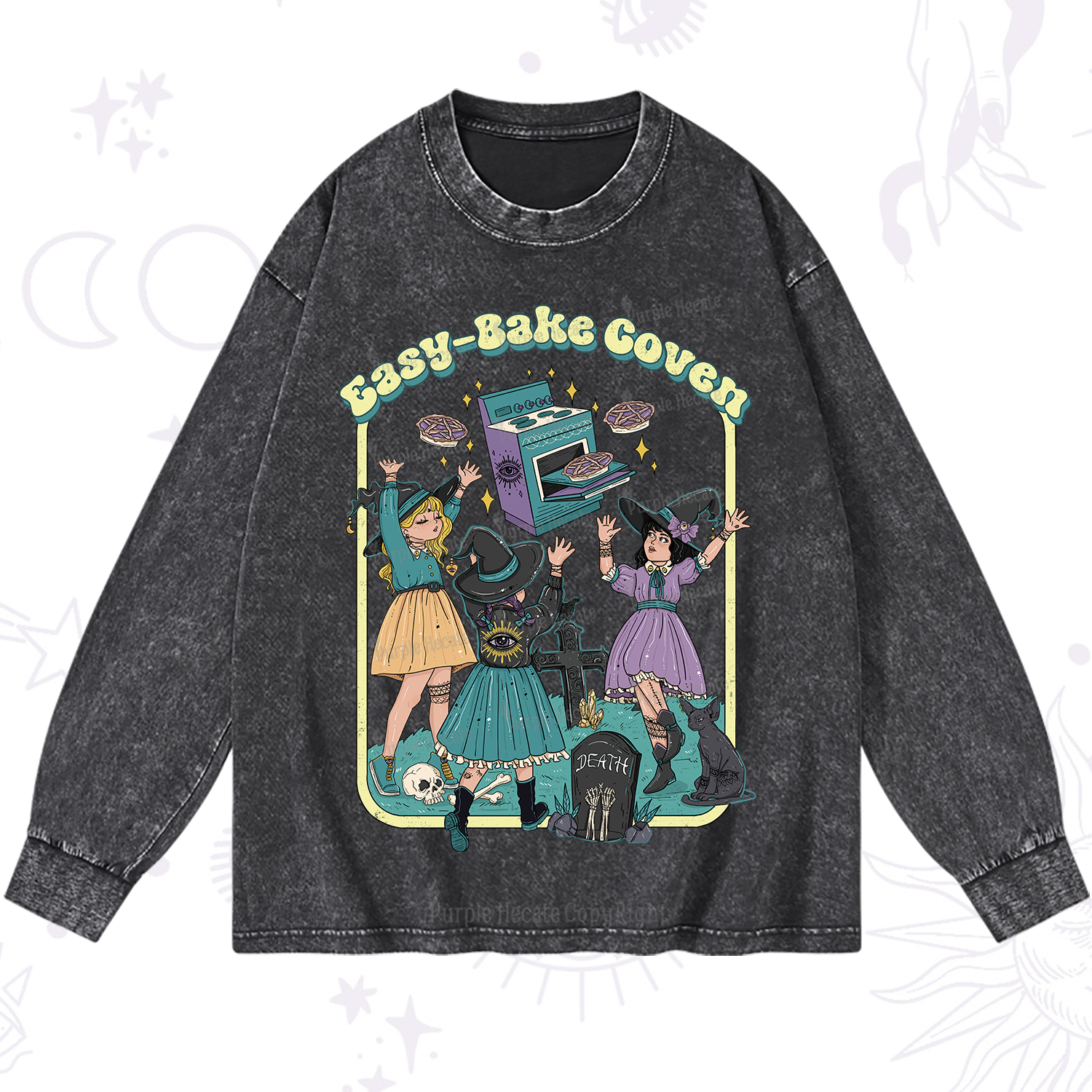 Purplehecate Easy Bake Coven Washed Long Sleeve Shirt