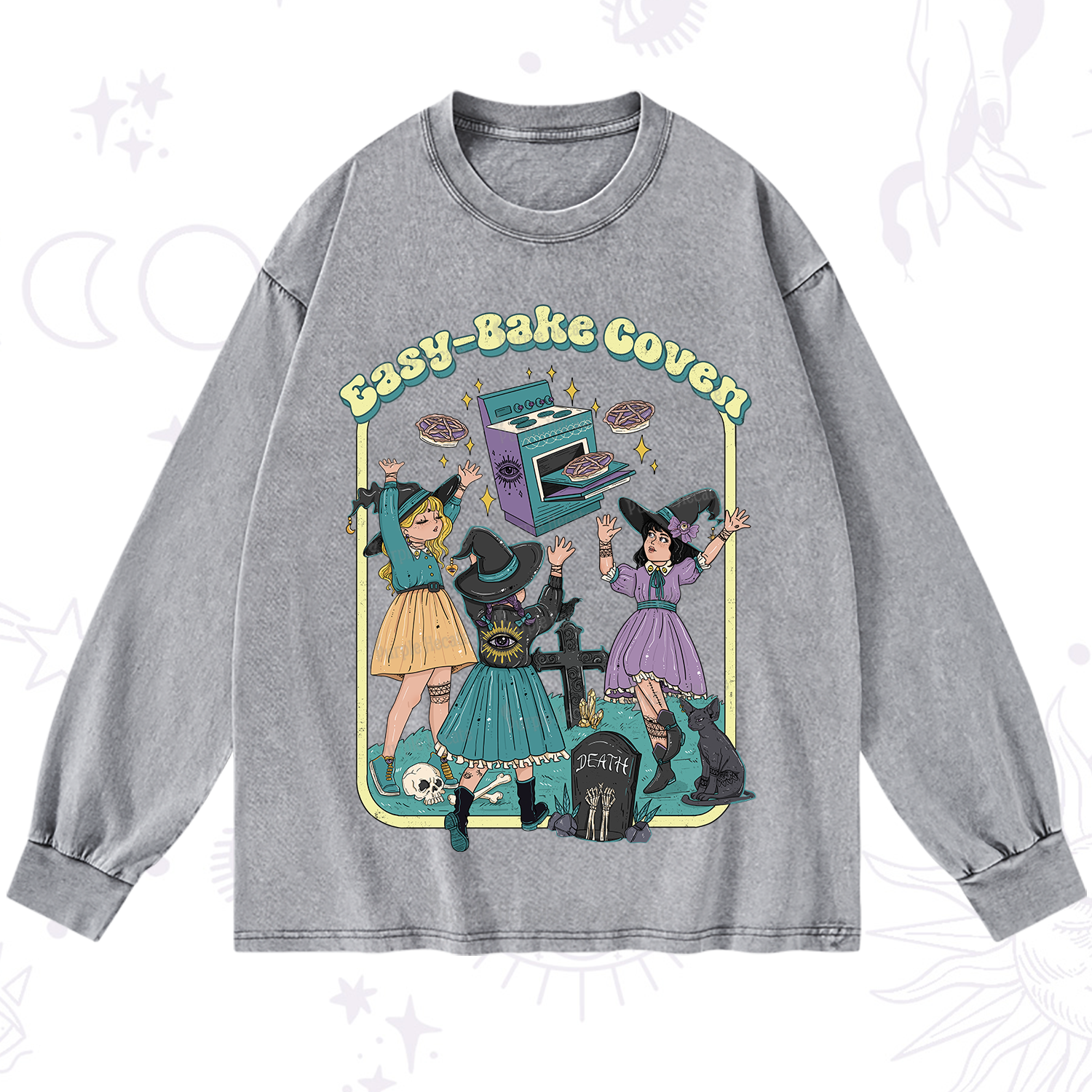 Purplehecate Easy Bake Coven Washed Long Sleeve Shirt