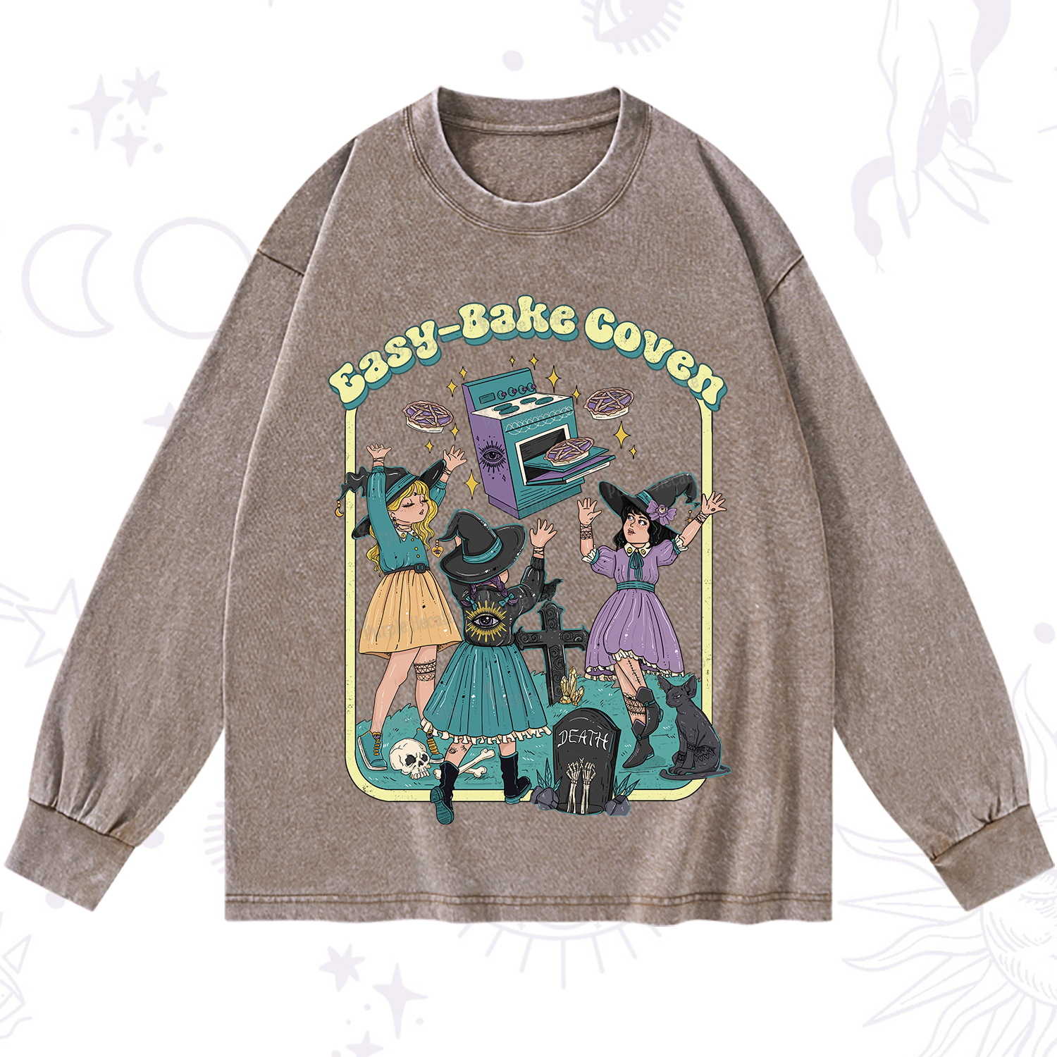 Purplehecate Easy Bake Coven Washed Long Sleeve Shirt