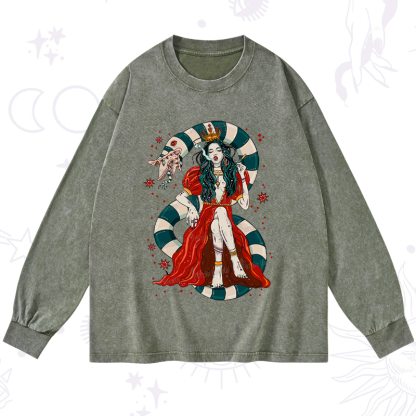 Purplehecate Queen of the Sandworms Washed Long Sleeve Shirt