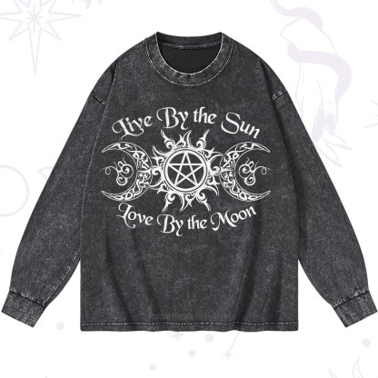 Purplehecate Hecate's Lunar Blessing Washed Long Sleeve Shirt