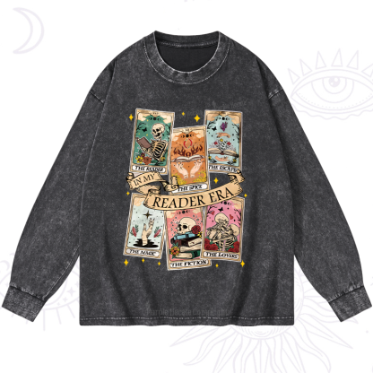 Purplehecate In My Reader Era Washed Long Sleeve Shirt