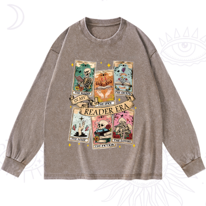 Purplehecate In My Reader Era Washed Long Sleeve Shirt