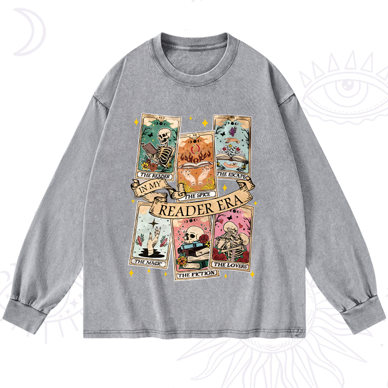 Purplehecate In My Reader Era Washed Long Sleeve Shirt