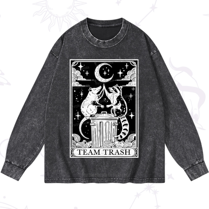 Purplehecate The Team Trash Tarot Washed Long Sleeve Shirt