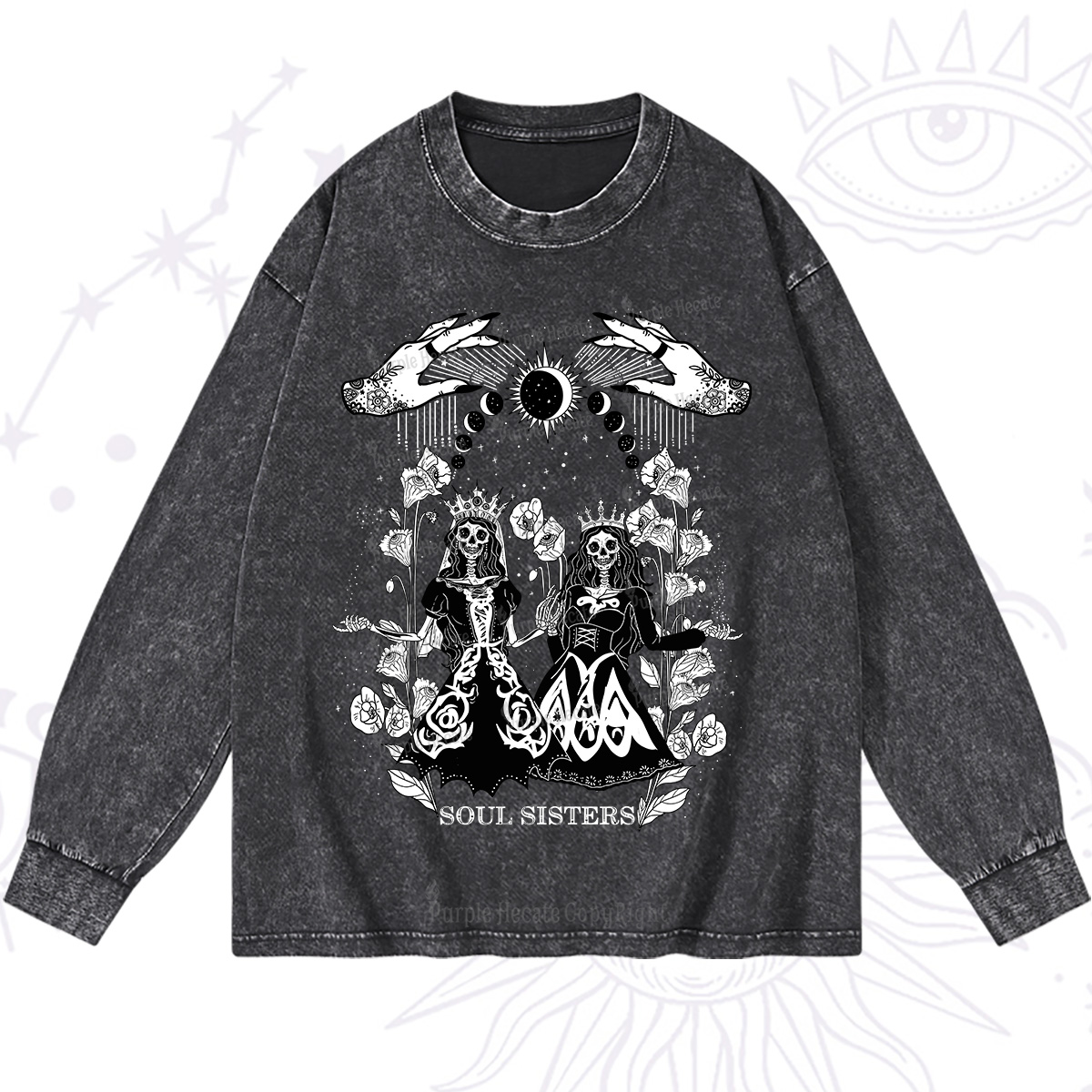 Purplehecate Soul Sister Washed Long Sleeve Shirt