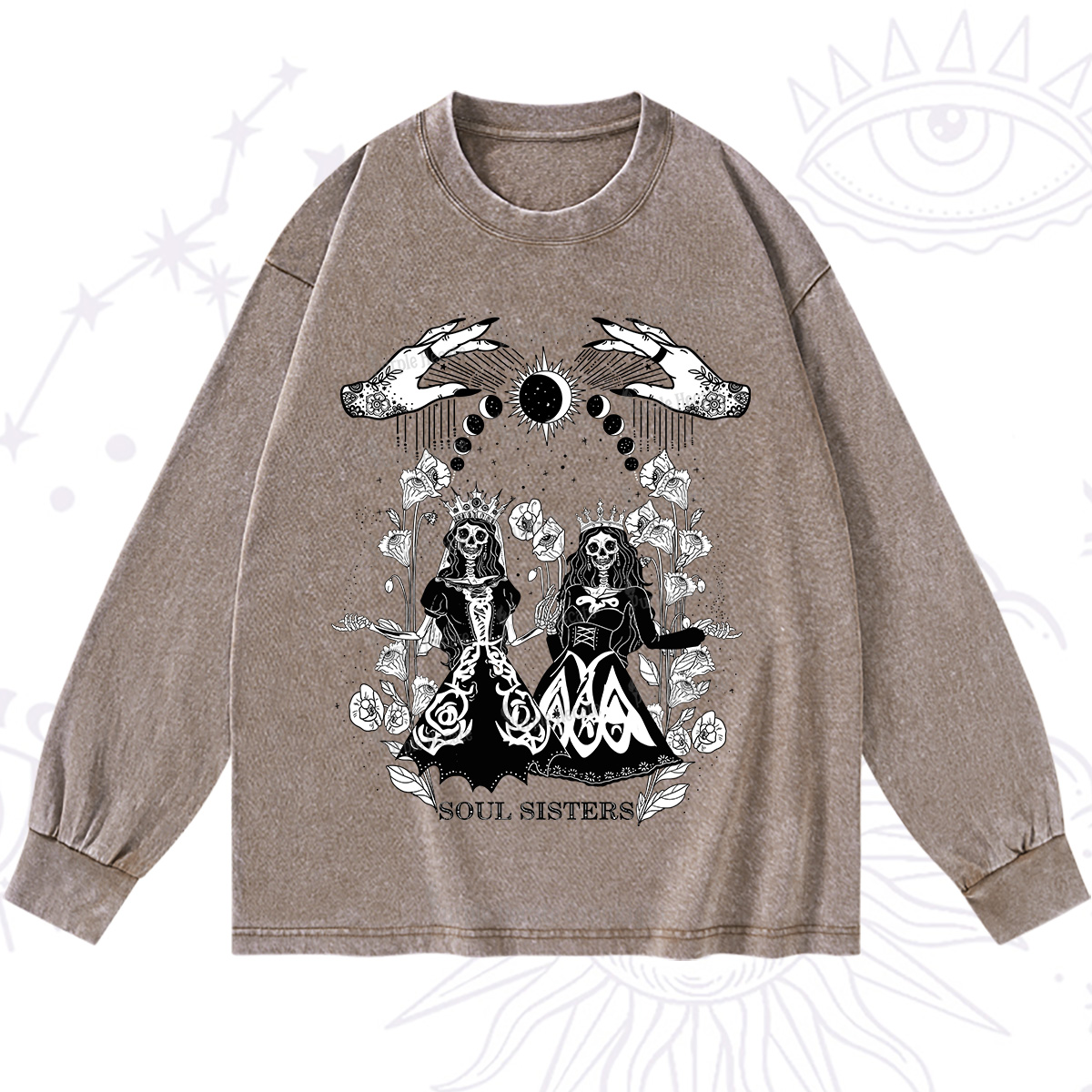 Purplehecate Soul Sister Washed Long Sleeve Shirt