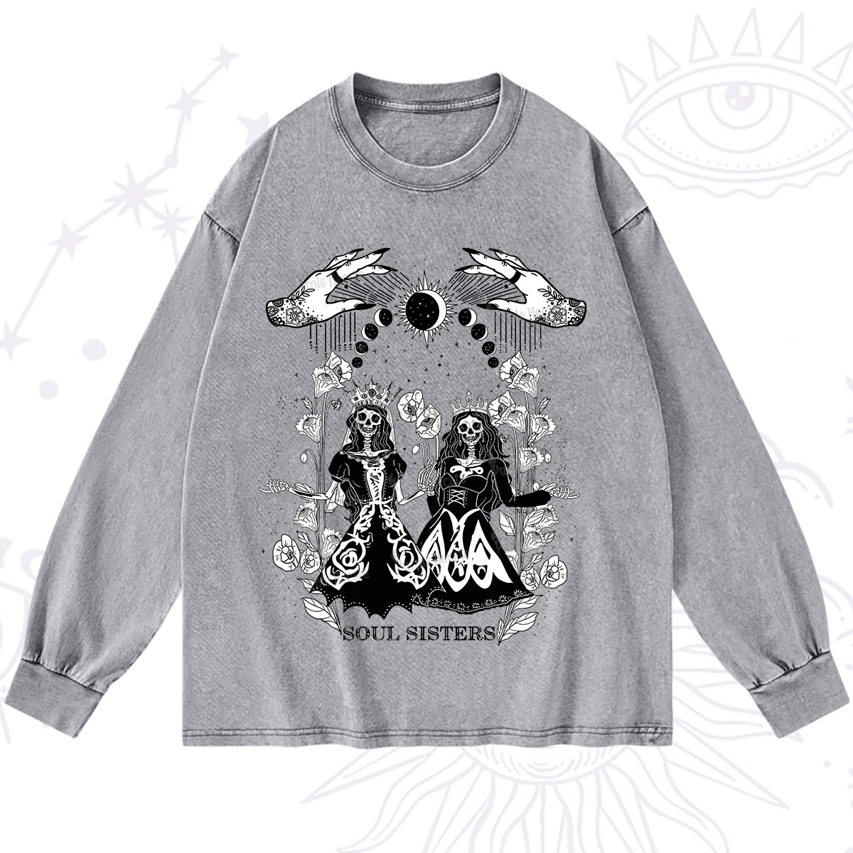 Purplehecate Soul Sister Washed Long Sleeve Shirt