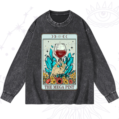 Purplehecate The Mega Pint Washed Long Sleeve Shirt