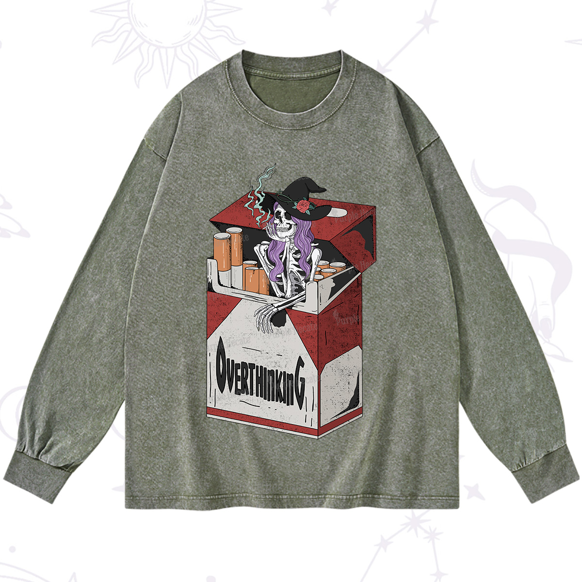 Purplehecate Overthinking Washed Long Sleeve Shirt