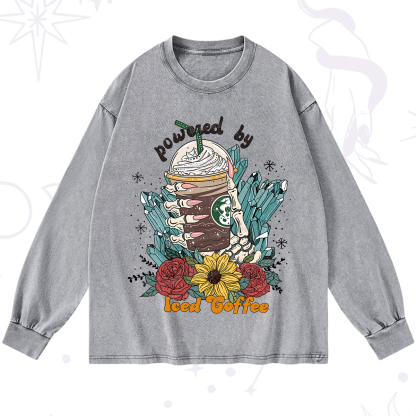 Purplehecate Powered By Ice Coffee Washed Long Sleeve Shirt